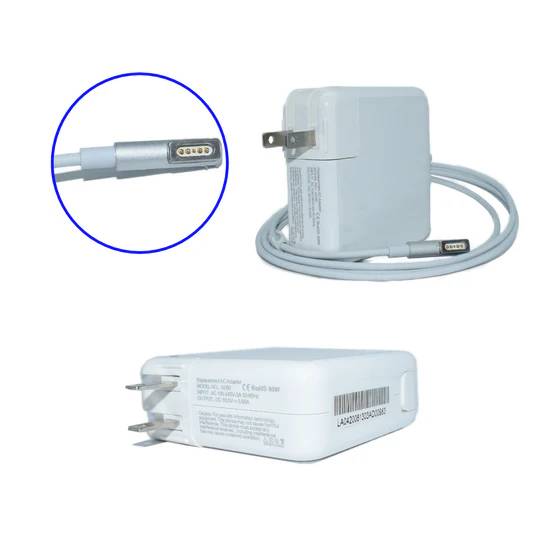 Cargador / Adaptador para Laptop AC-AP-60W GENERICO de 60w 16.5v y 3.65A magsafe 1 - Cargador / Adaptador para Laptop AC-AP-60W GENERICO de 60w 16.5v y 3.65A magsafe 1 -